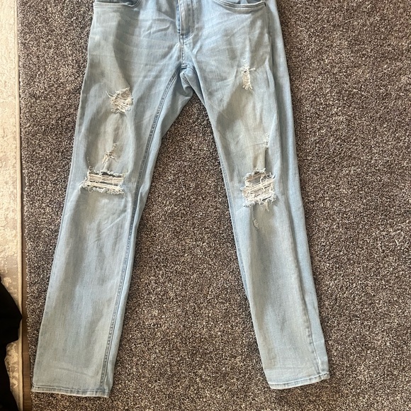 Empyre Denim - Empyre Blue Boyfriend Jeans Distressed Style